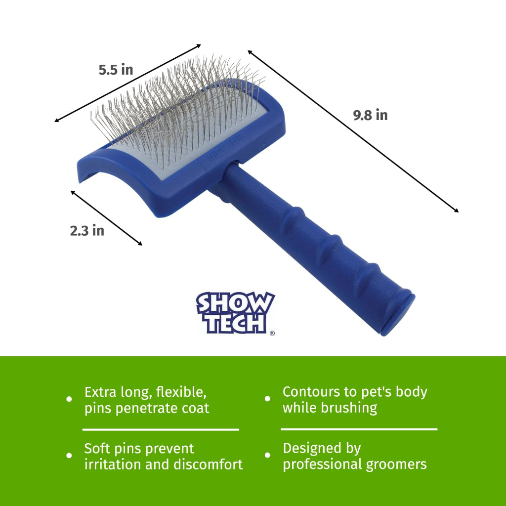 Transform Grooming Time with the Tuffer than Tangles Slicker Brush - Perfect for Doodles and Curly Coats!
