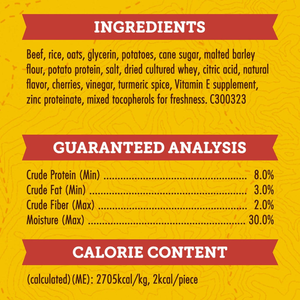 Zuke’s Mini Naturals Beef Recipe - Soft & Chewy Dog Training Treats, Perfect for All Breeds - 6 Oz Pouch