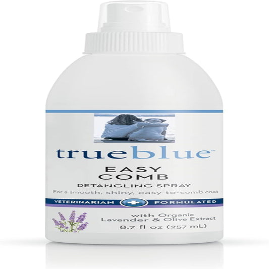 Transform Your Pet's Coat with Lavender & Olive Extract Easy Comb Dog Hair Detangling Spray – Natural, Moisturizing, and Toxin-Free Formula for Dogs, Puppies, and Cats – 8.7 Fl. Oz.