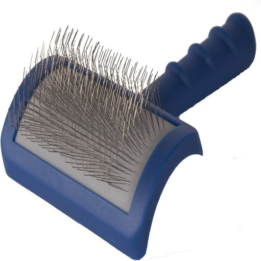 Transform Grooming Time with the Tuffer than Tangles Slicker Brush - Perfect for Doodles and Curly Coats!