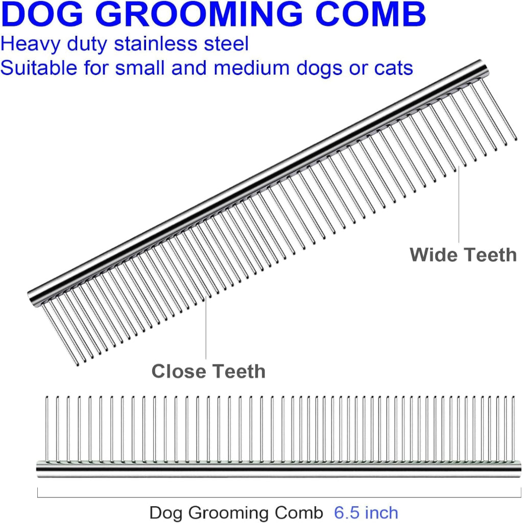 Professional 4-in-1 Dog Grooming Scissors Kit with Ergonomic Design and Safety Features